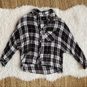Rails Black and White Plaid Button Up Shirt